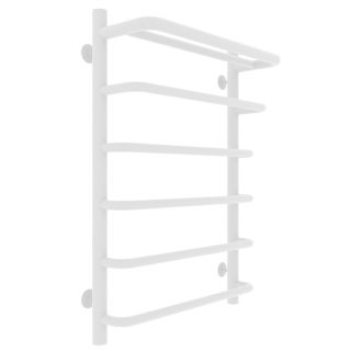 Полотенцесушитель водяной Laris Стандарт 73208012БМ с полкой П6 50x70см белый матовый